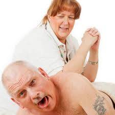 man getting massage