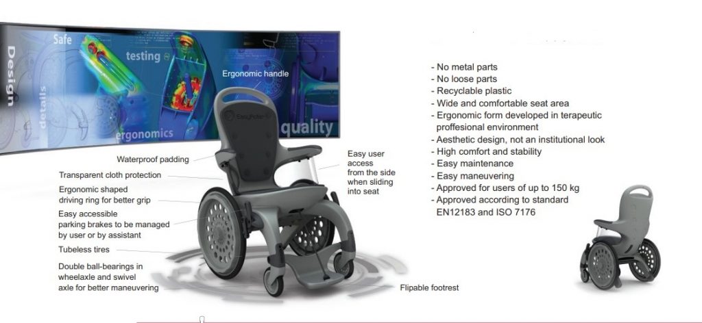 MRI safe wheelchair
